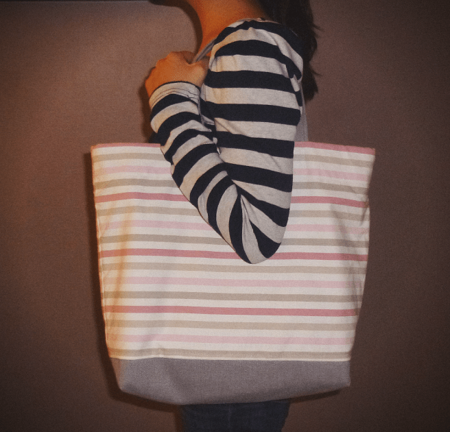Cabas rayure